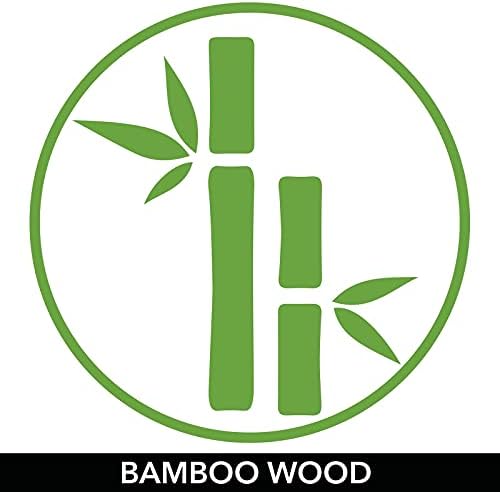 Caixa de bandeja do organizador de armazenamento de bambu mdesign com alças; Cesta de tanques de madeira profunda para