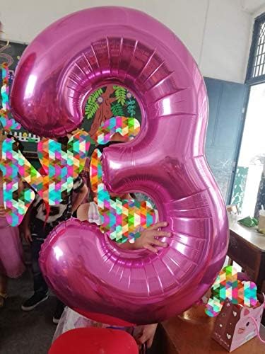 Rosa 3 balões, 40 polegadas de festas de balão de 40 polegadas decorações de festas suprimentos helium mylar balões digitais