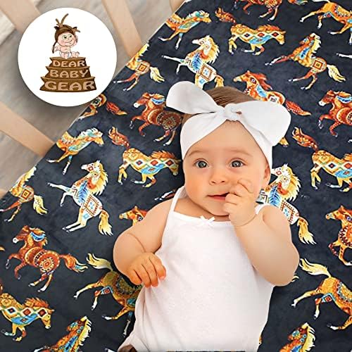 Prezado Baby Gear Baby Clanta- Double camada Minky Blanket- Cobertores de bebê neutro de gênero reversível- Cobertor de viveiro para bebês- manta de bebê macio e sudoeste