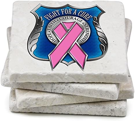 Coasters naturais de pedra - presentes policiais para homens ou mulheres - bebidas policiais de aplicação da lei e montanhas -russas de cerveja - corrida policial para uma cura