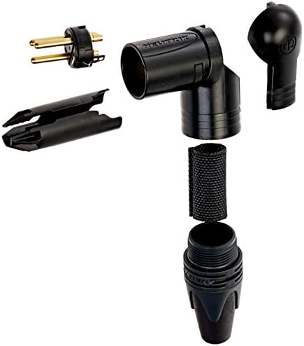 Neutrik nc3mrx-b 3 pinos R/A M Cabo Mt XLR, Black-Gold