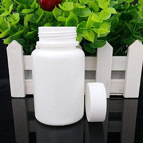 Anel de vedação de espuma LAZZON Branco plástico branco vazio portátil em pó sólido garrafas de remédios para comprimido