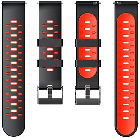 Bdnjn 22mm Silicone tiras para Suunto 9 Peak Outdoors Sport Smart Watch Breathable para a pulseira de banda de substituição