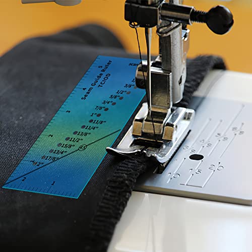 Revestimento de costura Revelan e 2 guia de costura magnética para a máquina de costura, baias de linha reta de 1/8 ”a 2”.
