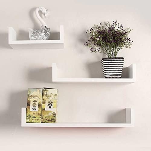 Alipis Branco para Prateleiras Livro/Mídia/CD/DVD montado xxcmwhite Plataforma Estante de estante de estante de estante de quarto em forma de unha de madeira em forma de cd de madeira multi-rack de madeira