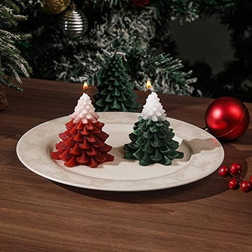 Velas de Natal de Lymoh Atmosfera de Natal Creative Decoração de Sulmais Diy Diy Aromaterapia Velas de Árvore de Natal Cabela