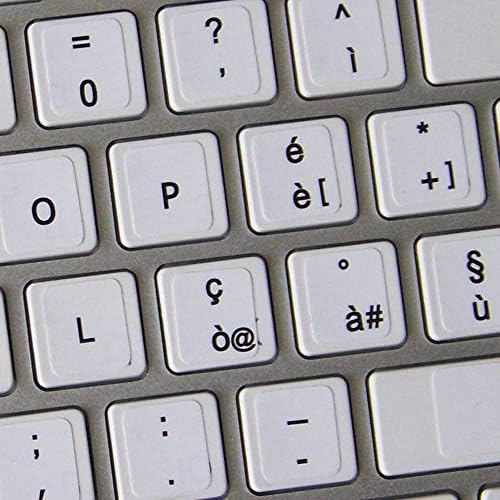 Mac rótulos do teclado italiano no fundo branco