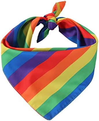 Rainbow Pet Triangle Sengh Cão arco -íris Bandana Bibs Sconef Pet Collar Pride Month JPP09