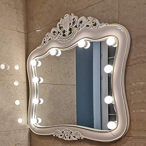 Vaidade do gaefury Luz espelhada, RGB colorido estilo Diy Hollywood Luzes de espelho de maquiagem LED com 10 lâmpadas