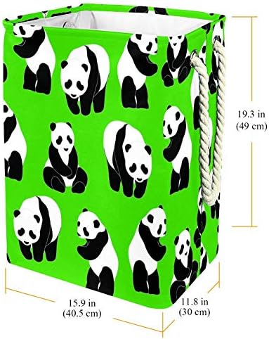Padrão de Panda PANDA 300D Oxford PVC Roupas à prova d'água cesto de lavanderia grande para cobertores Toys de roupas