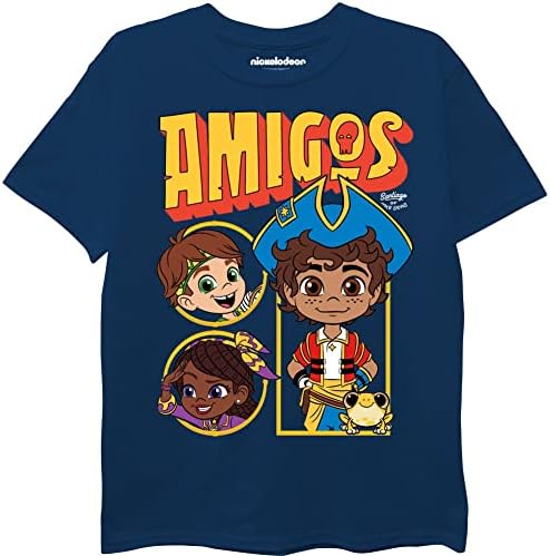 Nickelodeon meninos Santiago do mar Tee - Santiago, Lorelai, Tomas, camiseta kiko, azul, 3 EUA
