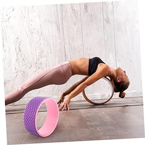 Inoomp 1pc Yoga Wheel Workout Roller Roller de fitness Roleiro traseiro Treinador de pegada de ioga Roda de ioga para iniciantes