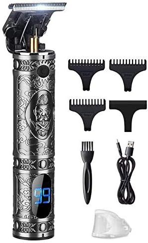 Homens de cabelo profissionais Clippers de cabelos barba barba barbeiro kit de grooming de barbear x7yb cinza