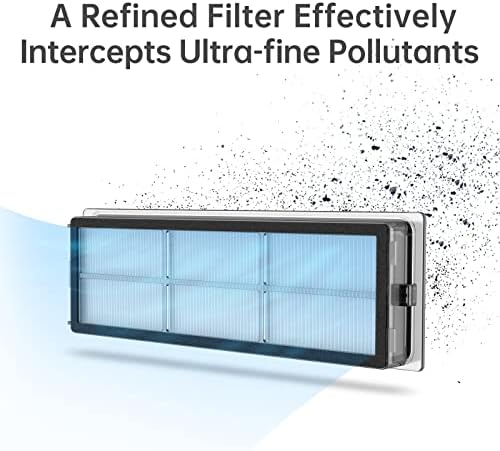 Filtro DreameTech W10, filtros de substituição lavável compatíveis com vácuo de robô W10, filtros de substituição para