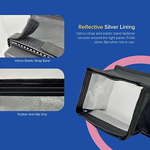 Julius Studio 6 x 6,7 Difusor de luz dobrável, mini SoftBox for Camera Photo Video LED Painel LED, JSAG158