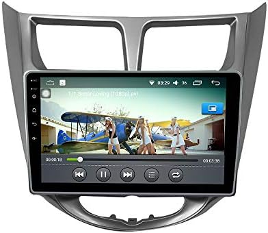 Android 10 Autoradio Navigação de carro Multimídia GPS Radio de toque GPS 2.5D Screen Forhyundai Verna/Accent/Solaris 2010-