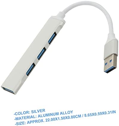 SOLustre 3 PCS Dispositivos de dispositivo portátil de computador Dispositivos de alta dongle de alto dongle USB Data Splitter