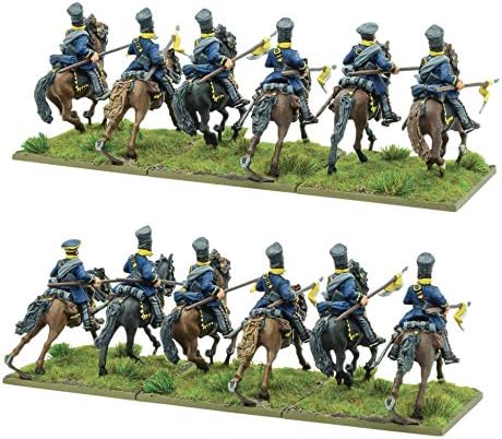 Jogos do Senhor da Guerra, Cavalaria Landwehr Prussiana, Miniaturas Black Powder Wargaming