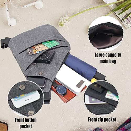 Saco de esteira de aversão para mulheres ou homens, bolsa flexível leve e confortável, mochila lateral para crossbody para