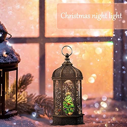Decorações de Natal Canight 2pcs iluminados natal neve natal pendurar lanterna lanterna lanterna lanterna lanterna de lanterna
