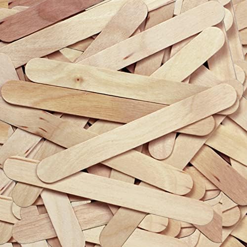 Criatividade Street Wood Crafts Jumbo Sticks, 6 x 3/4 x 2mm, natural, caixa de 500