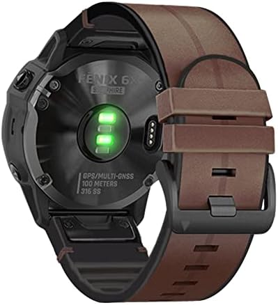 Xirixx Quickfit Watch Strap for Garmin Fenix ​​7 7x 6 6x Pro 5x 5 mais 3HR 935 945 S60 Silicone de couro genuíno Relógio Smart 22