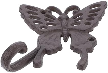 Cabilock Elephant Fonos de ferro fundido gancho vintage decoração de casa montada em parede rack de metal s ganchos 1pc Ganchos de