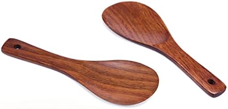 Luxshiny Plástico Dinnerware Set Spoon Plástico colher de madeira arroz arroz arroz cutrestres de madeira conjunto para servir a colher