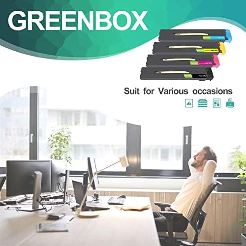 GreenBox Compatível Xerox Docucolor 240 250 Centro de trabalho 7655 7665 7675 Substituição de cartucho de tone de alto rendimento para