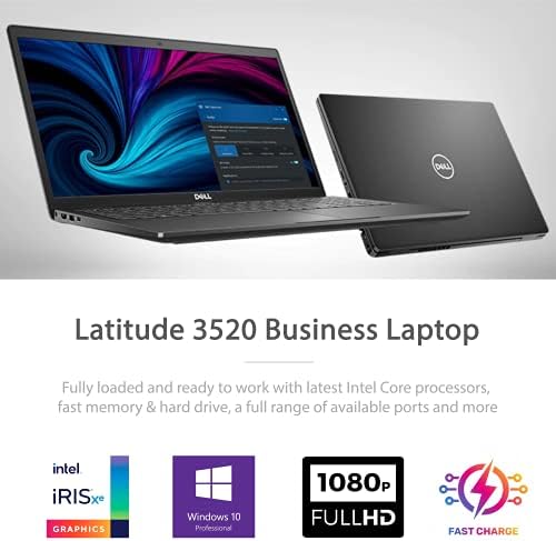 2021 LAPTOP DE NEGÓCIOS Dell mais recente Latitude 3520, exibição de backl de 15,6 FHD IPS, I7-1165G7, RAM de 16 GB, 512 GB de SSD, webcam, WiFi 6, USB-C, HDMI, Win 10 Pro