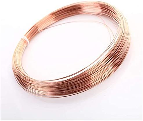 Fio de cobre sólido de zerobegin T2, fio condutor de cobre, para fabricação de artesanato e jóias, pureza 99,9%, diâmetro
