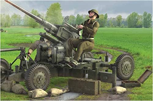 Modelos Rubicon RB0123 1/56 British Exército Boforth 1,6 polegadas L/60 Gun de metralhadora com Mk.1/3 Modelo de plástico de tripulação