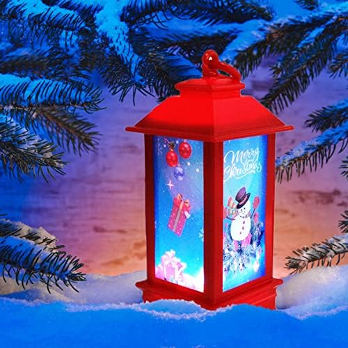 Kiosan Santa Sleigh Night Light Christmas LED Wind Lantern Decoração de ornamentos de tamanho médio de tamanho de árvore