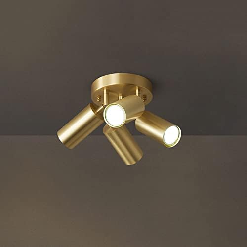 Lâmpada de destaque de destaque com superfície de bronze jadssox, iluminação redonda de trilha fixa e27, lâmpada de montagem de teto