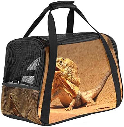 Portador de animais de estimação répteis lagartos desertos transportadores de viagem para animais de estimação para