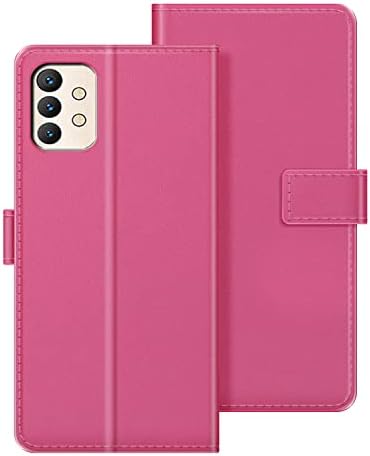 Para o caso UMIDIGI A13 Pro Max 5G, capa de couro magnético Premium com suporte de cartão e kickstand, capa de moda para umidigi a13 pro max 5g 6,8 polegadas rosa