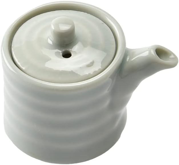 セトモノホンポ Mini Juji de porcelana branca azul [1,8 x 2,2 polegadas | Recipiente de condimento de maconha