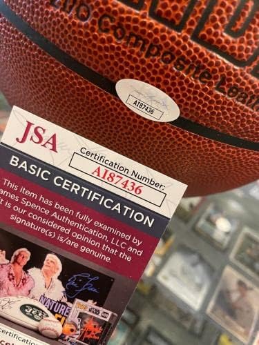 Charles Barkley Philadelphia 76ers assinou a autenticação JSA de basquete Spalding - Basquete autografado