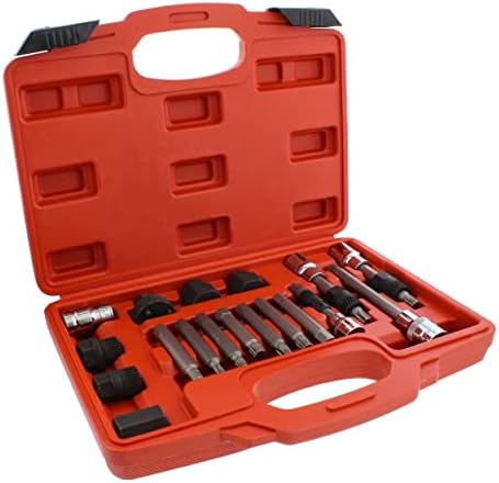 ABN Alternator Polley Service Decarpler de 18 peças Inserir soquete de bits Kit de ferramentas-Remoção de polia de carro Pullagem de