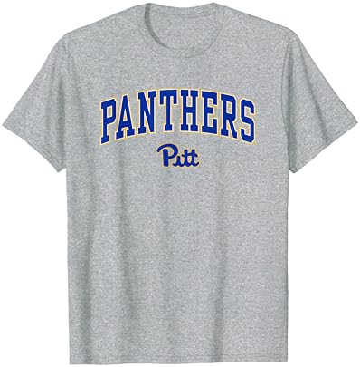 Pittsburgh Panthers Arch Over Heather Gray Camiseta