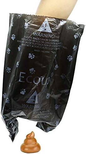 Sacos de cocô de cachorro Ecoup Sacos de resíduos de animais de estimação perfumados e aprimorados, sacolas grossas e