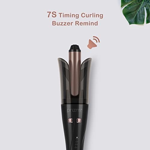 Prizm Bloom Anti-Scald Malestro de cabelo automático Iniciante 360 ​​° Curling Iron girling 1 polegada girando o