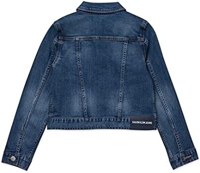 Jaqueta jeans de meninas de Calvin Klein, autêntica, 12-14