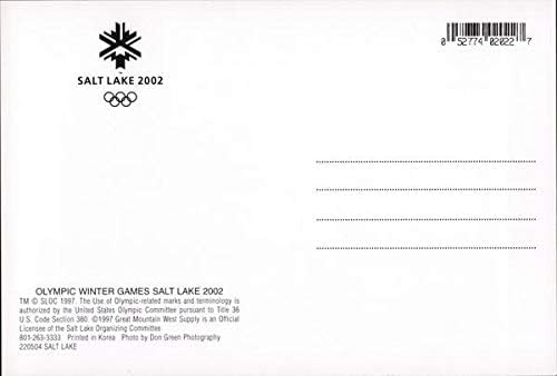 Jogos Olímpicos de Inverno Salt Lake 2002 Salt Lake City, UTAH UT Original Vintage Post -Card