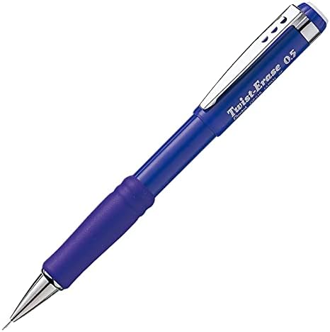 Pentel Twist-erase III Lápis mecânico, 0,5 mm, barril de violeta, 12 pacote