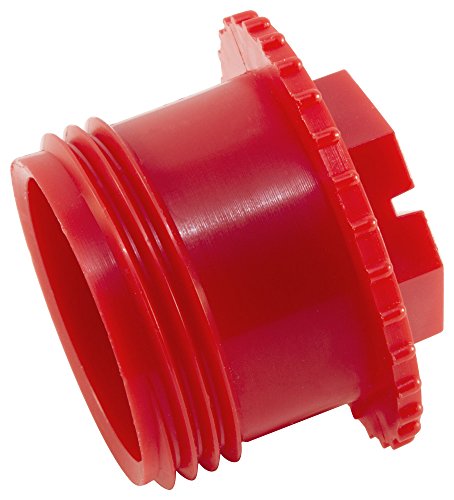 CAPLUGS ZTF92AK1 PLASS PLÁSTICO Plugue rosqueado. Rp-tf-9, pp, para conectar o tamanho do thread 9/16-18 , vermelho