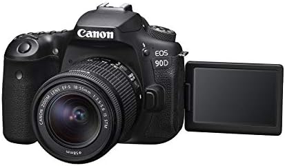 Câmera Canon DSLR [EOS 90D] com EF-S 18-55 é o kit de lente STM, Wi-Fi embutido, pixels duplos CMOS AF e tela de toque de