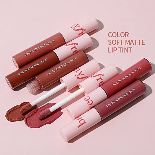 Lip Tint Maquiagem Longa Longa Veludo à prova d'água Conjunto de lábios com maquiagem labial de maquiagem Lip Velvet Lipstick