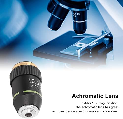 Acessório de lente achromático Clear Imagem Aplicação larga de 20.2mm Interface Microscópio Objetivo Lente de refração Alto índice de refração para visualização