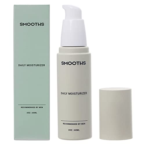 Smooths Face Hidratante Creme para a pele masculina - 2 onças Anti envelhecimento e hidratante de creme de rosto anti